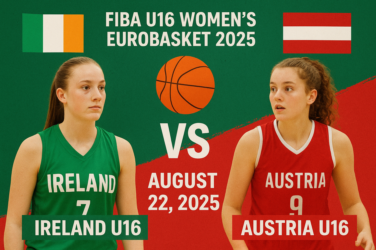 Ireland U16 vs Austria U16 FIBA